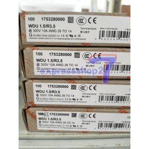 Bloques de terminales Weidmuller WDU 1.5/R3.5 1753280000 100 un. nuevos - Imagen 1 de 1