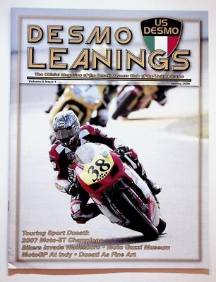 2008 Spring Desmo Leanings Ducati Motorcycle Owners Club Magazine Moto Guzzi — 第 1/3 张图片
