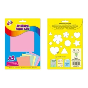 30 Blatt A5 Pastell Karten Zeichnen Malen verschiedene Farben Papier Kunst Basteln Kinder - Bild 1 von 11
