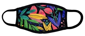 Máscara de moda de diseño tropical de neón con filtro PM2.5 ~ lavable/reutilizable - Imagen 1 de 3