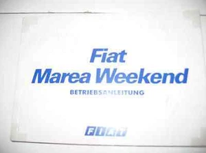 Manual de instrucciones alemán FIAT Marea Weekend mapa edición 1999 - Imagen 1 de 1