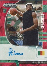 2020 Panini Prizm Rookie Card NBA PA-PE Prospect Autographs Paul Eboua