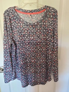 Suéter Pullover Ligero Diseño Wallflower Azul/Naranja - Talla XXL - Imagen 1 de 6