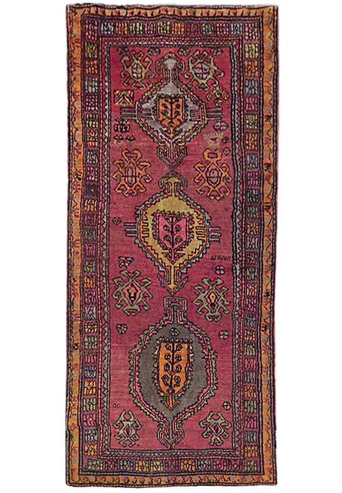 4x8' Pink Antique Caucasian Kazak Rug 71537 - Image 1 of 4
