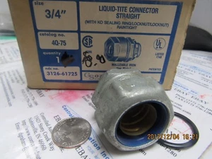 O-Z/GEDNEY 4Q-75 FITTING Connectors/Connector Steel Zinc Plated 3/4" - Picture 1 of 2