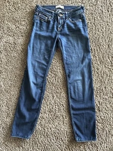 KIDS ABERCROMBIE BLUE JEAN PANTS SIZE 12 - Picture 1 of 4