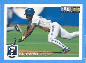 1994 Collector's Choice #131 Rickey Henderson Blue Jays