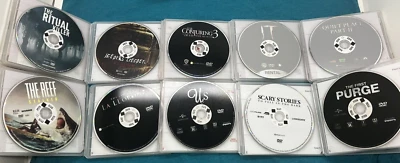 Ten Horror Movies - 10 Count Redbox DVD Lot - Discs & Cases - conjuring/us/reef - Image 1 of 4