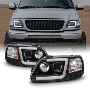 1997-2003 Ford F150 97-02 Expedition Truck Tube Bar Projector Headlights Driver+ - Picture 1 of 7