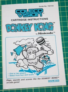 Colecovision Game Manual: Donkey Kong - Picture 1 of 2