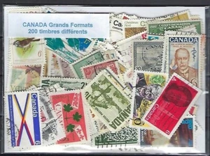 Canadá Conmemorativos Grandes Formatos 200 Sellos Diferentes Matados - Imagen 1 de 1