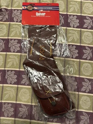 NIP NEET BROWN LEATHER QUIVER RH   T-2595 - Image 1 of 3