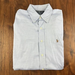Ralph Lauren Herren Hemd Classic Fit Chambray Blau Button Down Größe 15,5 - 33/33 - Bild 1 von 8