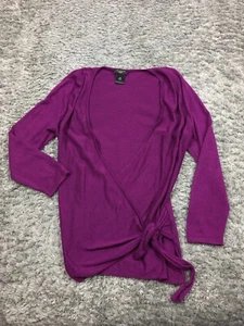Ann Taylor Blouse Top Womens Size XSP Petite Purple Over Shirt - Picture 1 of 8