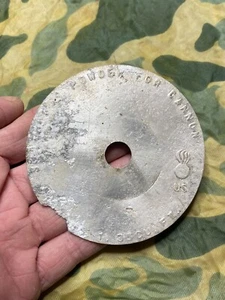 Us WW2 WWII Powder For Cannon Tag MARKET GARDEN 1944 Find Metaldetector - Bild 1 von 3