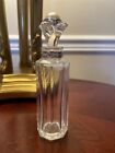 Vintage Czech crystal glass perfume bottle rhinestones faux pearl stopper