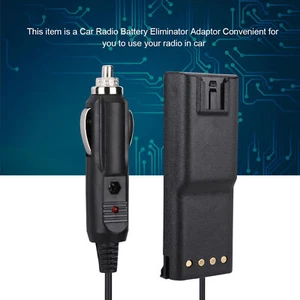 Battery GP88 12V Car Battery Adapter For Motorola Radio GP88 GP300 / 600 GTS2000 - Zdjęcie 1 z 9