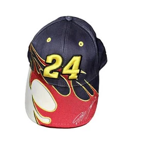 Jeff Gordon 24 Dupont Hendrick Racing Chase Trucker Hat Blue Red Flames - Picture 1 of 4