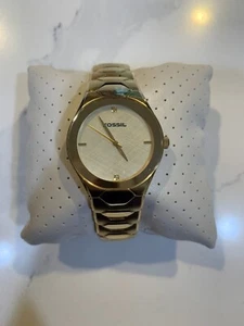 Arkitekt Fossil Stainless Steel FS-4078 340507 Mens Gold - Picture 1 of 3