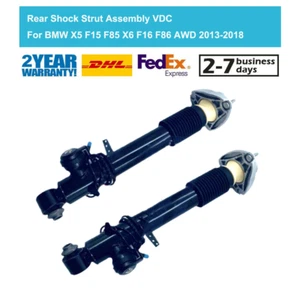 2X Rear Shock Struts Assys w/EDC For BMW X5 F15 F85 X6 F16 F86 14-19 37106875088 - Foto 1 di 7