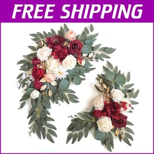 Stunning Artificial Flower Swag Set for Weddings - Includes Ties & Clips - Picture 1 of 9