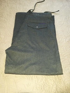 Mens Tommy Jeans Black Cotton/Algodon Wide Leg Baggy Draw String Waist Size XL  - Picture 1 of 3