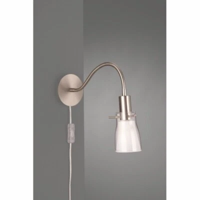 Aplique masivo Amperi 51231/17/10 luz de pared de acero con interruptor de encendido/apagado Foto 1 de 2