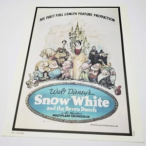 Snow White and the Seven Dwarfs Poster Authentic Disney Movie Print Dopey 11x14 - Picture 1 of 2