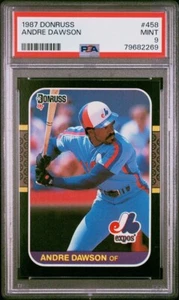 1987 Donruss #458 "The Hawk" Andre Dawson PSA Mint 9! 💎 LOW POP (24)! Expos - Picture 1 of 3