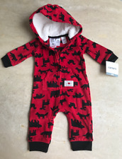 GRENOUILLERE/COMBI A CAPUCHE "CARTER'S" ROUGE - TAILLE : 6 MOIS