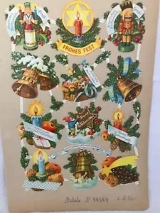 Bogen Vintage Deutsch (Natale) Reste Weihnachtsmotiv - Bild 1 von 4
