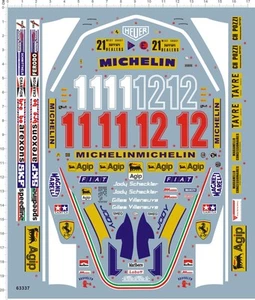 Detail 1/12 Scale F1 Ferrari 312T4 Gilles Villeneuve 312T Model Kit Marine Decal - Bild 1 von 1