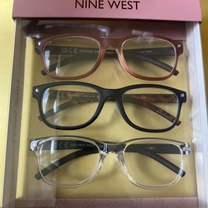 NINE WEST Premium Lesebrille Marke Neu im Karton +1,50 Lesebrille pink🌸schwarz klar - Bild 1 von 11