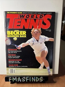 V2 1989 BORIS BECKER March WORLD TENNIS Magazine - Picture 1 of 2