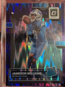 Jameson Williams 2022 Panini Donruss Optic Rated Rookie #208 Purple Shock... - Imagen 1 de 1