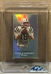 2009 ETOPPS ALLEN GINTER In Hand PEYTON MANNING INDIANAPOLIS COLTS HOF 848/999 - Picture 1 of 2