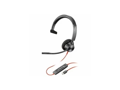 Poly Blackwire 3310 Monaural USB-C Headset +USBC/A Adapter - Mono - USB Type C, - Image 1 of 4