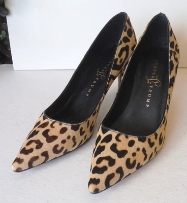 Ivanka Trump Leopard Print Cow Fur High Heels Pumps size 6 1/2 Shoes L7614 - Image 1 of 4