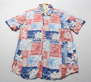 The Endless Summer Boys Short Sleeve Rayon Button Down Shirt AC2 Multi Size 14 - Picture 1 of 3