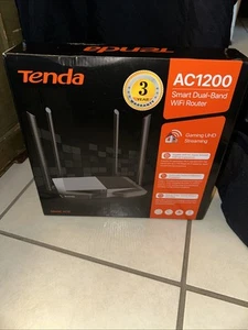 Tenda AC1200 Smart Dual-Band Wi-Fi Router gaming Uhd Streaming  - Picture 1 of 4