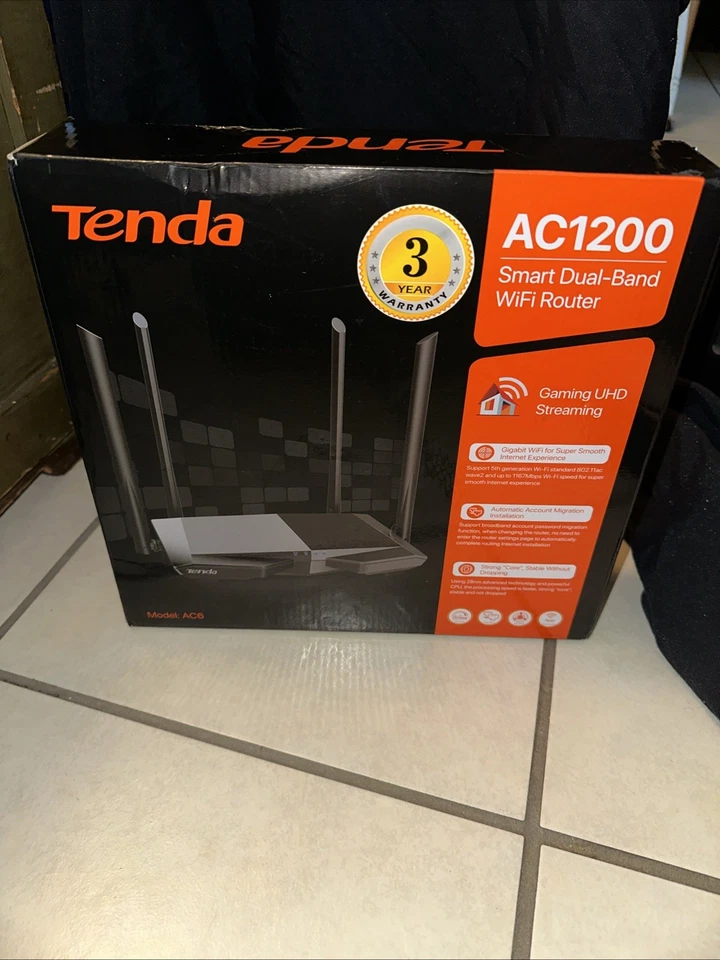 Tenda Ac1200 Dual Band WiFi Router High Speed Wireless