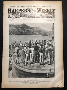 Charge San Juan Hill -Star Spangle Banner USS Oregon 1898 Aguinaldo Filipinas - Imagen 1 de 17