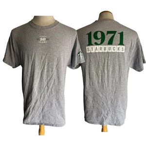 STARBUCKS COFFEE (2021) Official 50 Year Anniversary 1971 T-Shirt Size Large - Picture 1 of 5