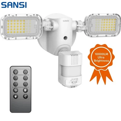 10,000lm SANSI LED Security Light Motion Sensor Flood Light Ourdoor Wall Lamp - Image 1 of 4