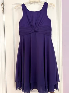 iEFiEL Royal Purple Dress Size 14 for Girls and Teens - Picture 1 of 6