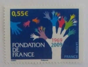 Timbre France 2009 Fondation de France 1969/2009 neuf - Imagen 1 de 1