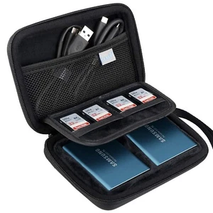 Lacdo Samsung T5 Case, 2-in-1 Hard Travel Case for Samsung T5 T3 Portable SSD... - Picture 1 of 4