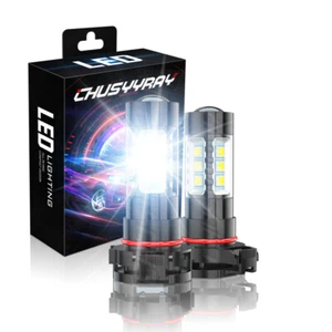 5202 LED Fog Light Bulbs 6000K WHITE for GMC Sierra 1500/2500/3500 2007-2019 LYH - Picture 1 of 12