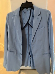 Armani Junior Blazer Size 14 (boys 14 Years) Light Blue Cotton 2- Button - Picture 1 of 8