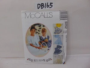 MCCALL'S SEWING PATTERN UNCUT TODDLER KIDS 7, 8, 10 9252 JACKET DRESS PETTICOAT - Picture 1 of 3